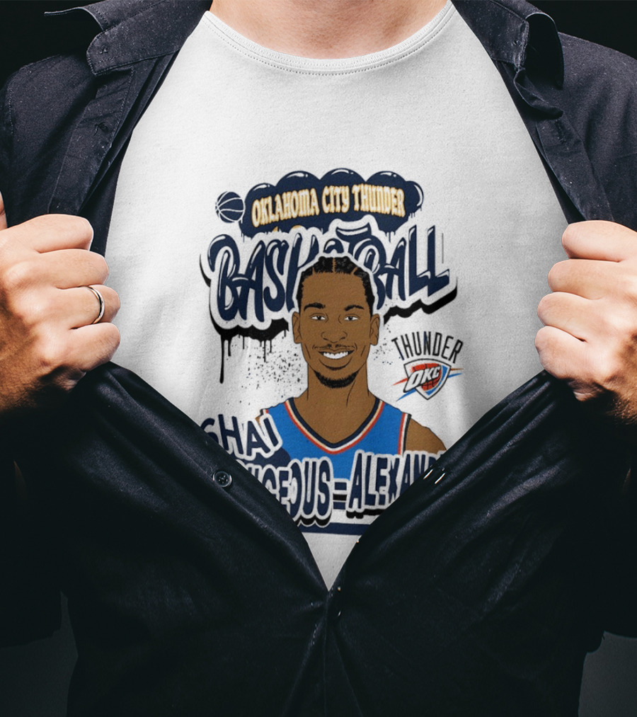 Oklahoma City Thunder Shai Gilgeous Alexander Basketball Thunder T-Shirt