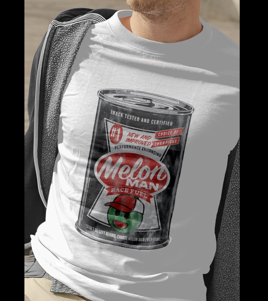 Ross Chastain #1 Melon Man Race Fuel Track Tested Performance Enhancing T-Shirt