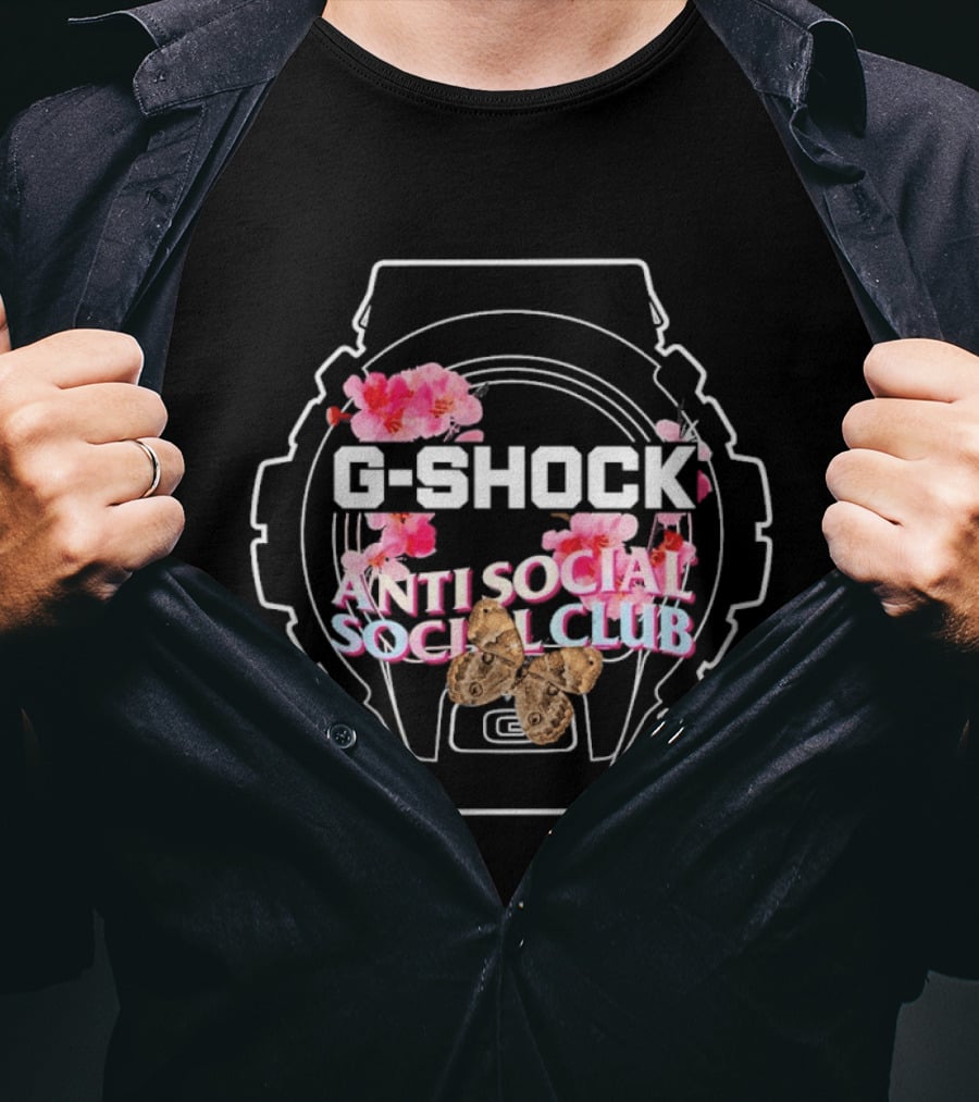ASSC Anti Social Social Club G Shock Floral Collaboration T-Shirt