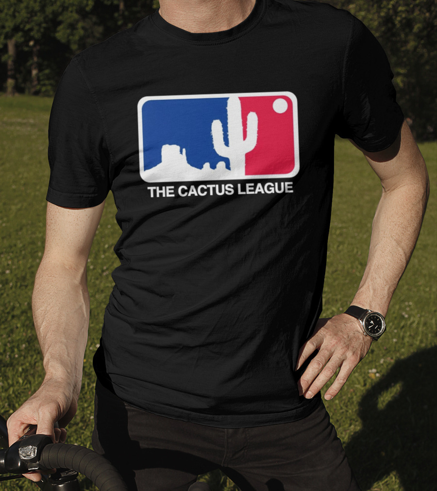 The Cactus League Baseball Logo Desert Cactus And Mesa Sun T-Shirt