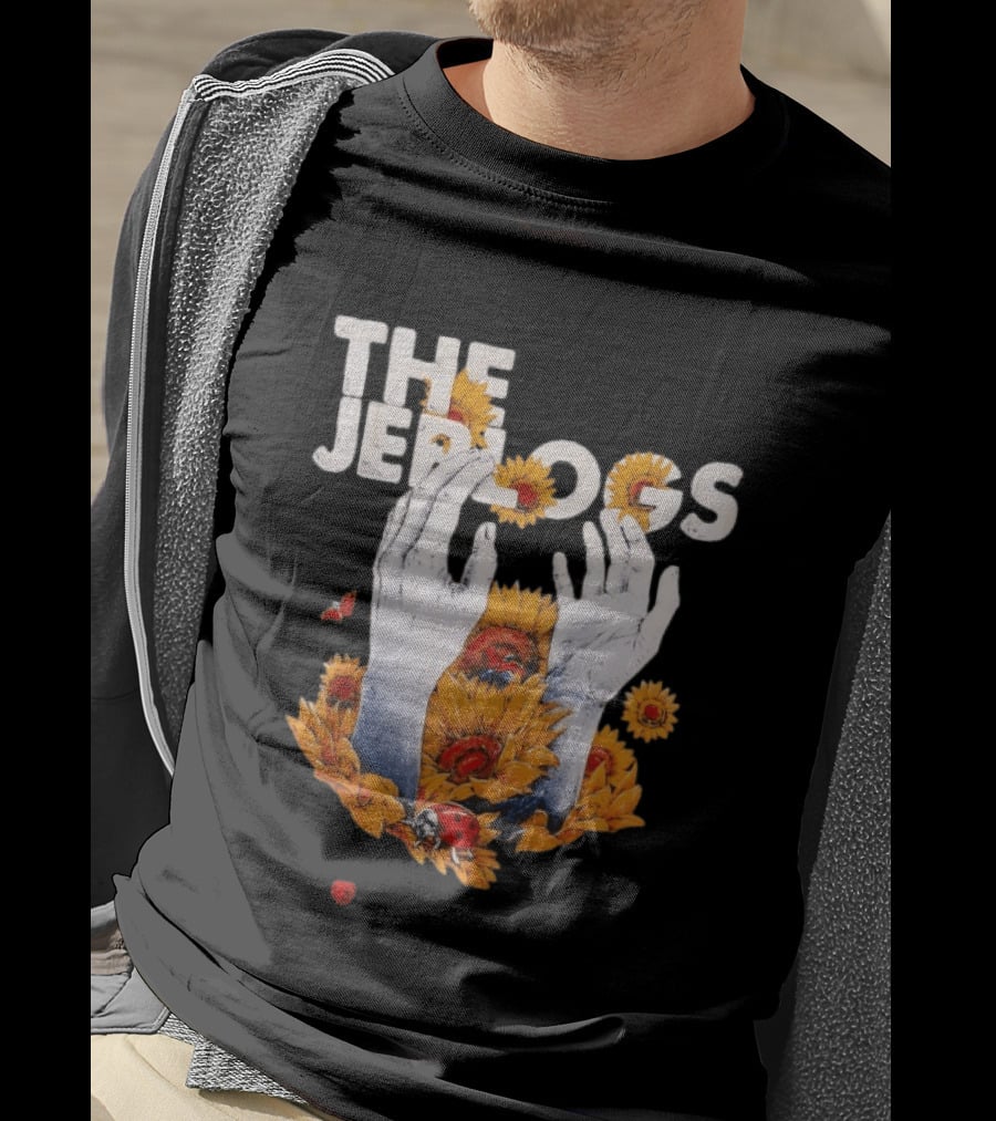 The Jep Logs Sunflowers And Ladybugs Blossoming Hands T-Shirt