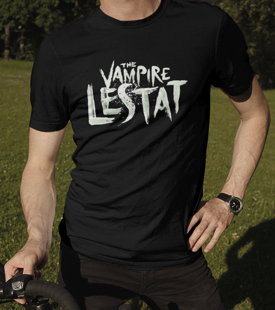The Vampire Lestat Text Art With Distressed Brushstroke T-Shirt