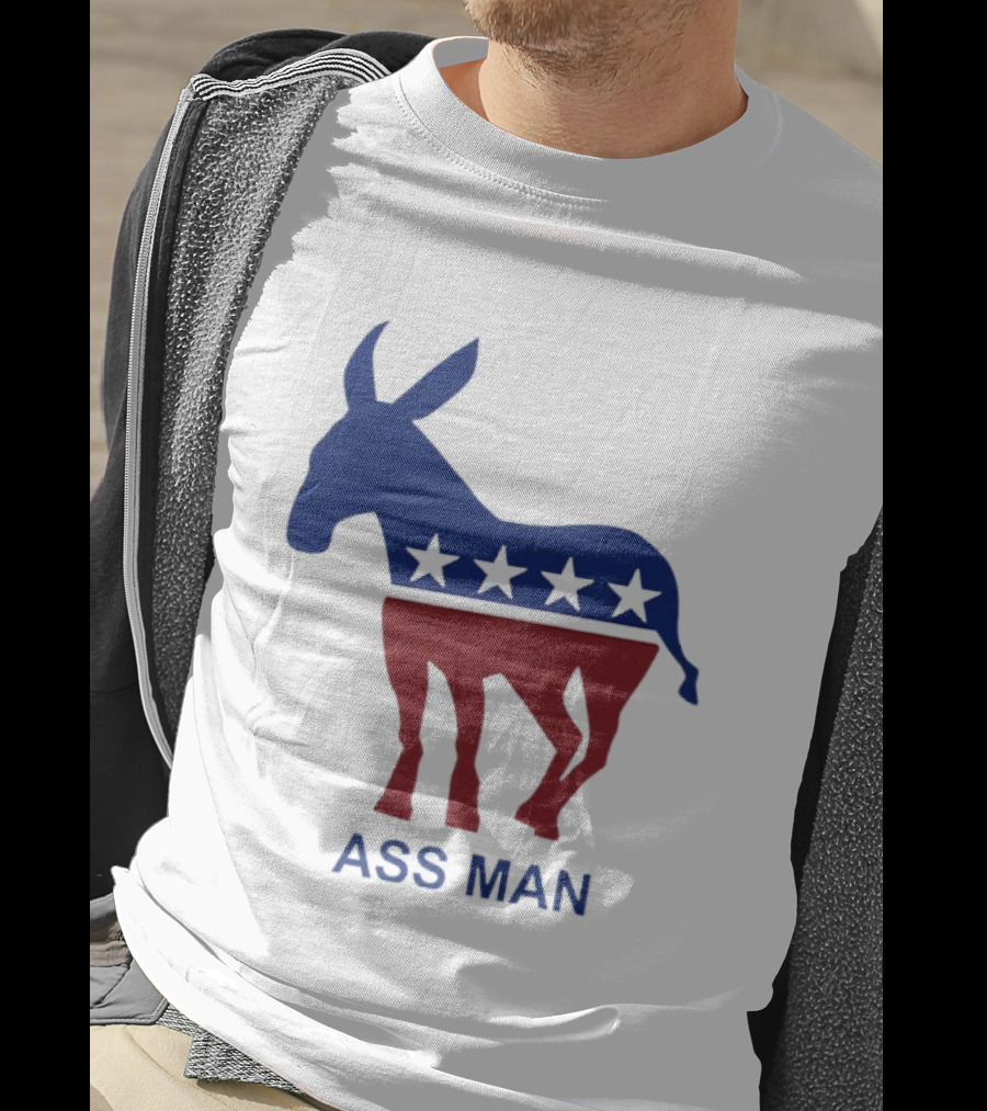 Ass Man Democratic Party Donkey Stars T-Shirt
