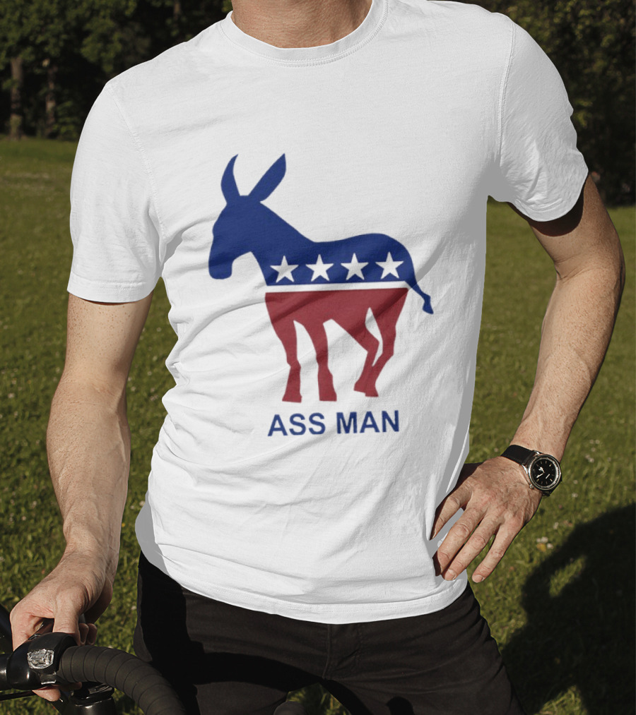 Ass Man Democratic Party Donkey Stars T-Shirt
