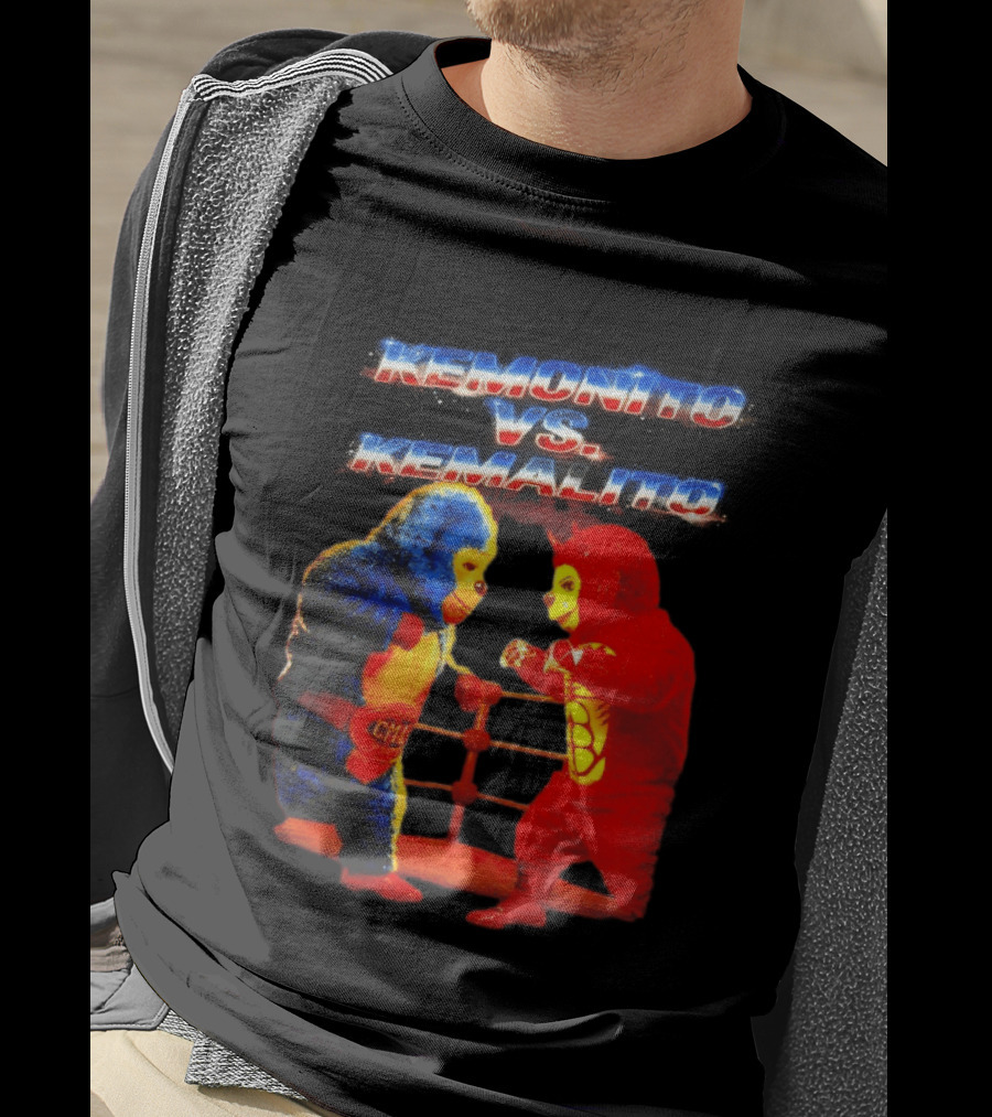 Kemonito Vs Kemalito Colorful Wrestling Showdown T-Shirt