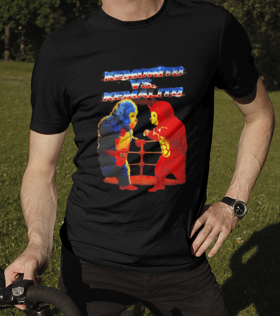 Kemonito Vs Kemalito Colorful Wrestling Showdown T-Shirt