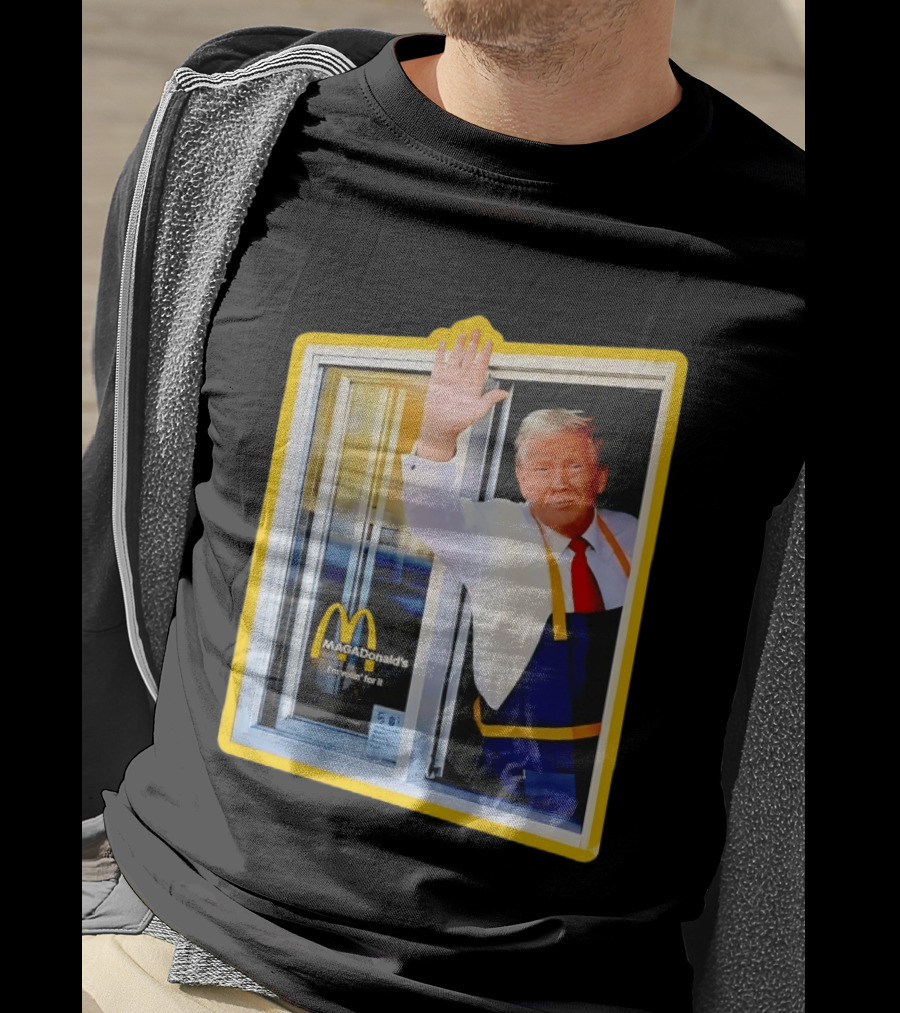 MAGA Donald's I'm Votin' For It Drive Thru Window Mockup T-Shirt