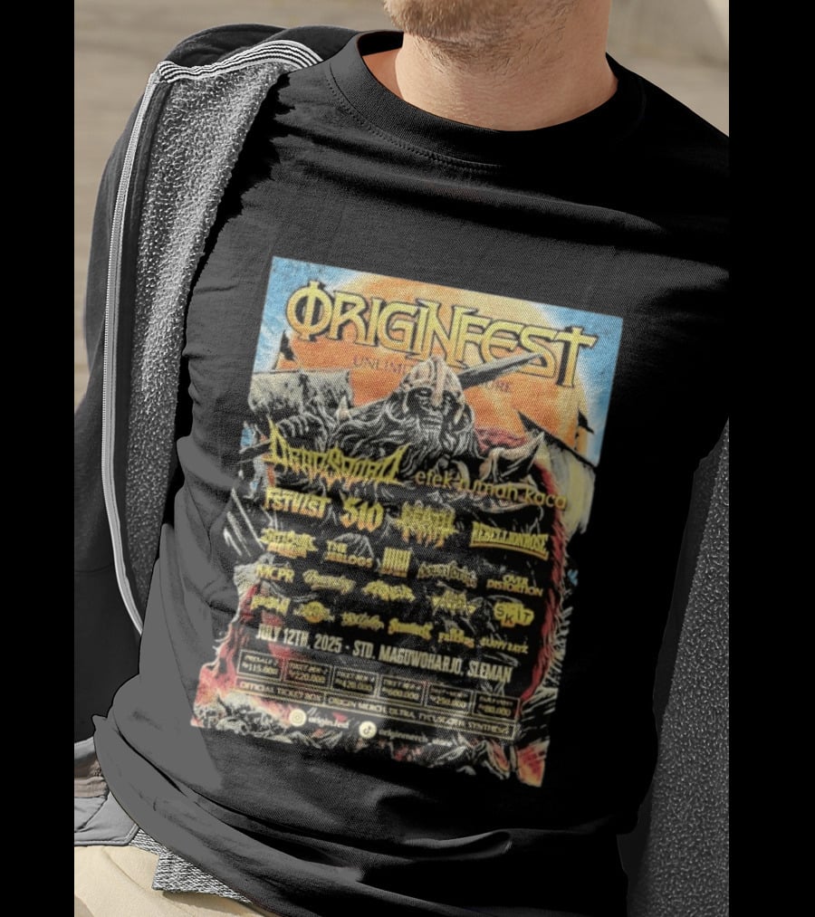 Origin Fest Unlimited Pressure 2025 Dragon Spirit July 12 Sleman Maguwoharjo Stadium T-Shirt