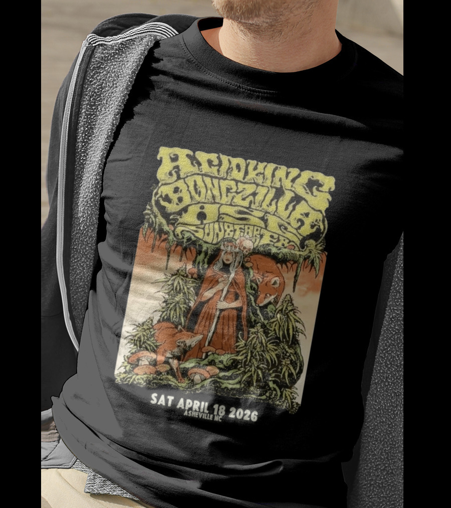 Acid King Bongzilla Weedeater Asheville April 18 2026 T-Shirt