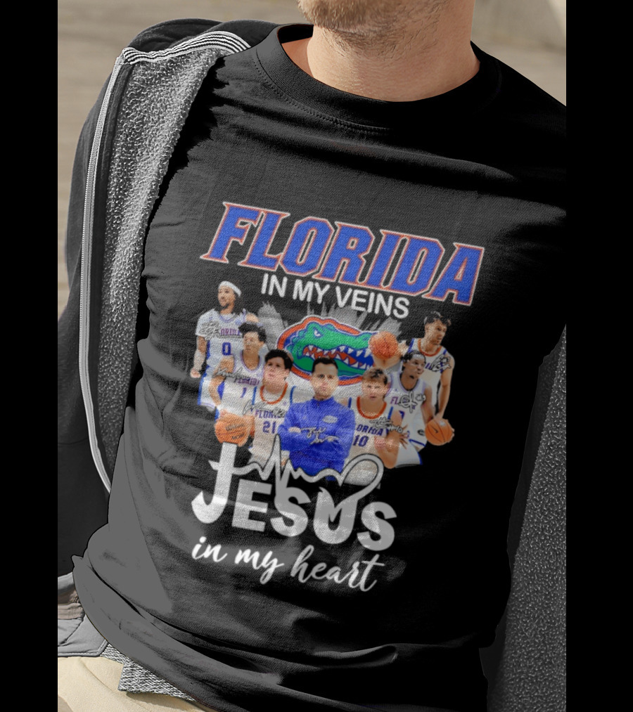 Florida Gators Coach Todd Golden Players Jesus In My Heart T-Shirt