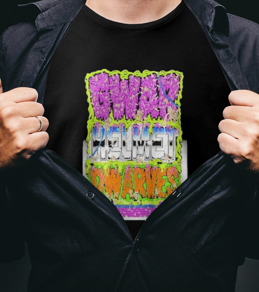 GWAR Helmet Dwarves 2025 Tour Dates And Locations T-Shirt