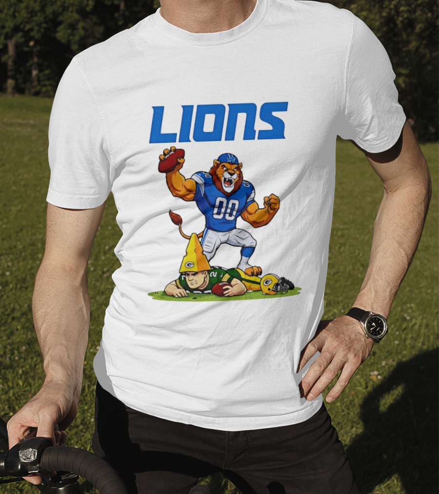 Detroit Lions Rivalry Celebration Against Green Bay Packers T-Shirt