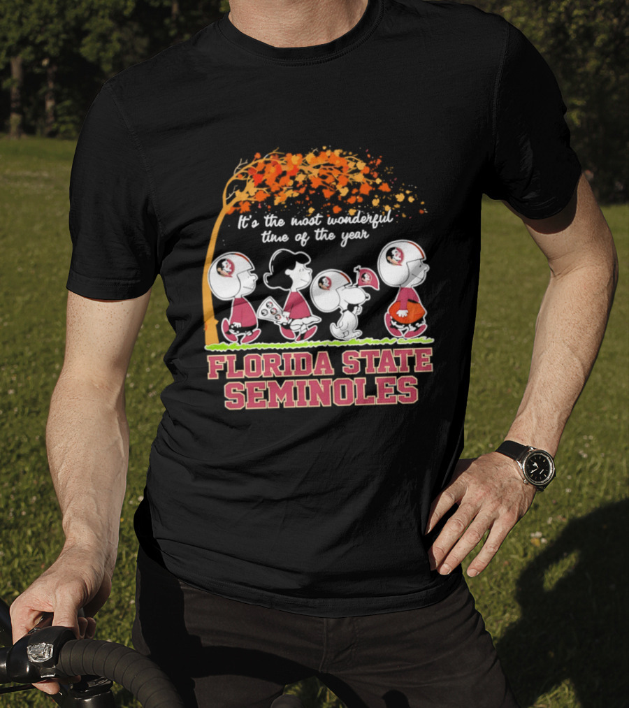 Peanuts It's The Most Wonderful Time Of The Year Florida State Seminoles T-Shirt