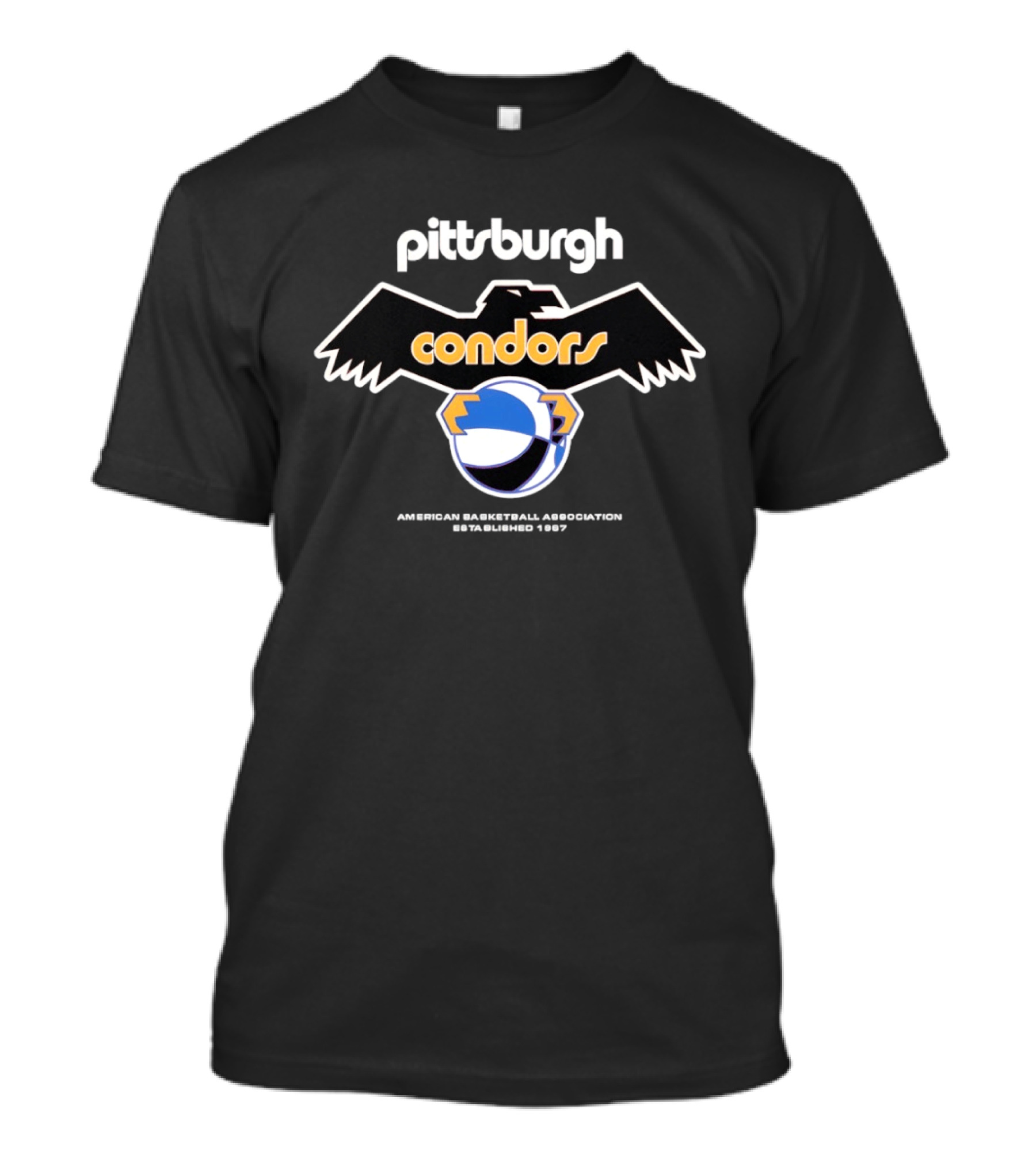 Pittsburgh Condors American Basketball Association Est 1967 Vintage Logo Iconic Team History T-Shirt