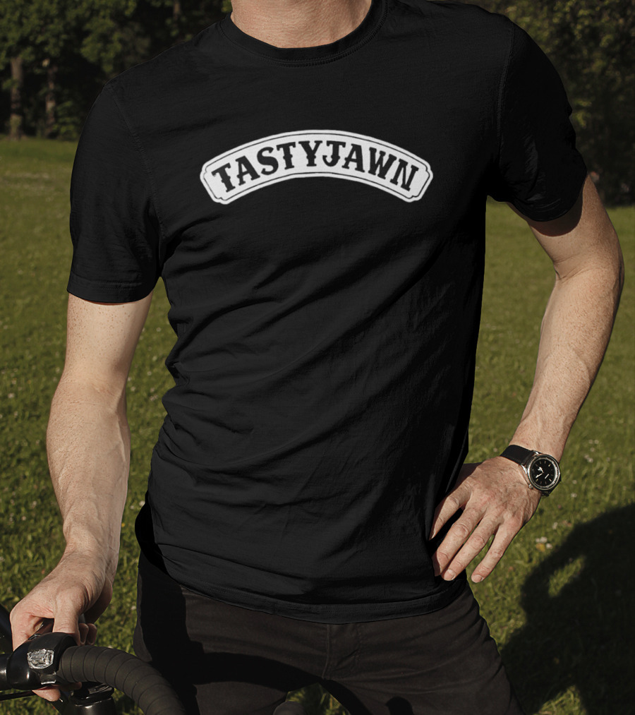 Tastyjawn Bold Arch Text Apparel Urban Streetwear Charm T-Shirt