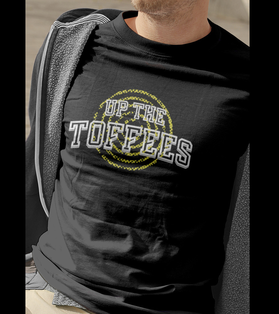Up The Toffees Everton Spiral Ring Supporters T-Shirt