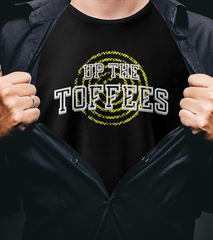 Up The Toffees Everton Spiral Ring Supporters T-Shirt