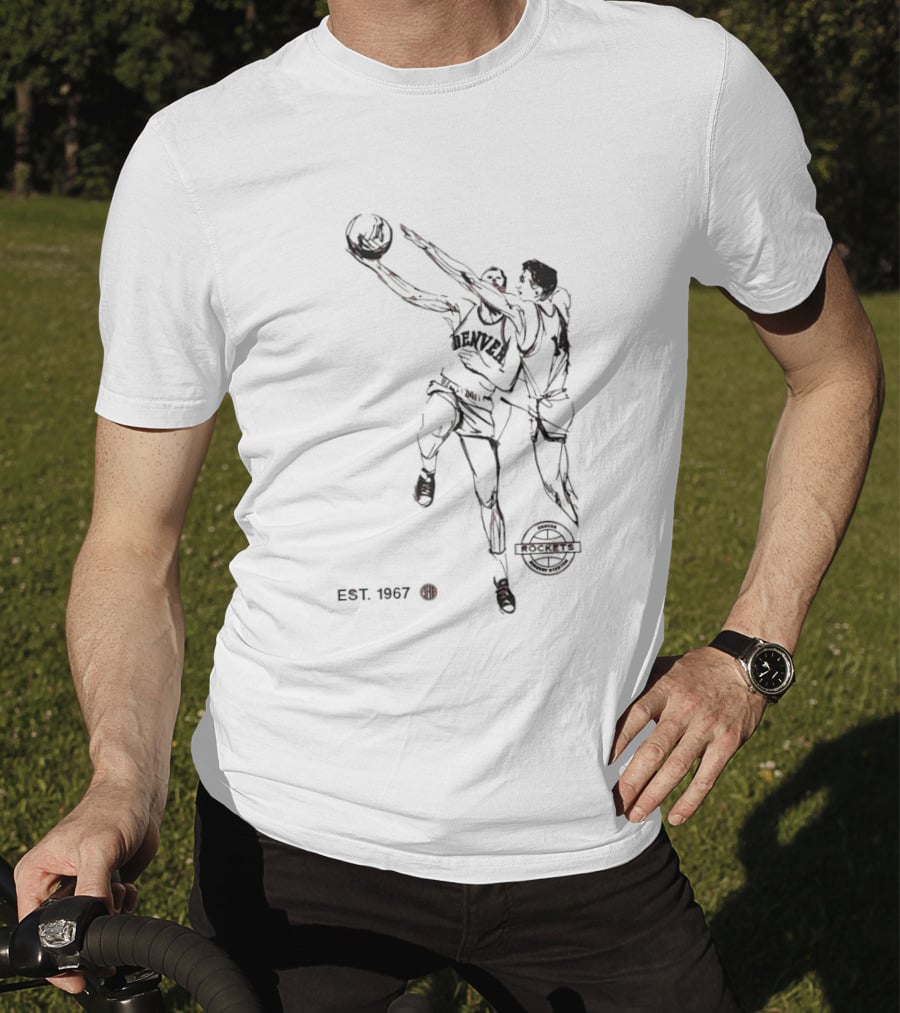 Denver Rockets Players American Basketball Association Est 1967 Vintage Team Spirit T-Shirt