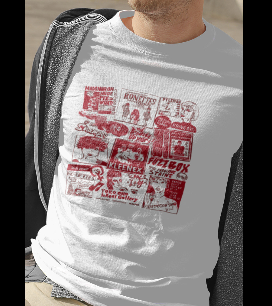 Grrrls Ronettes Kleenex Pylon Slits Stiff Records T-Shirt