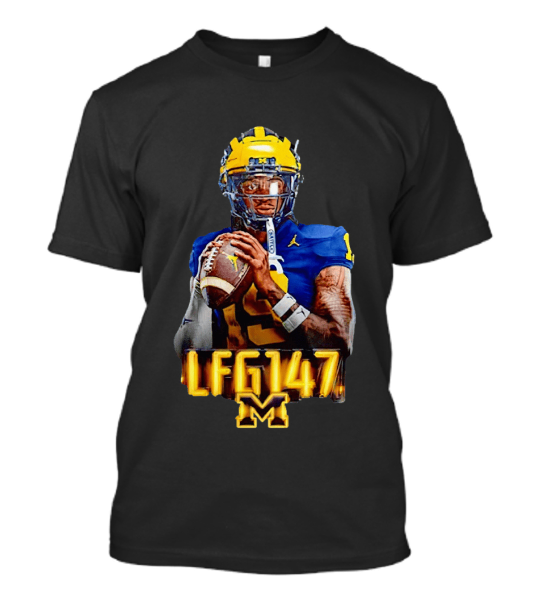 Bryce Underwood Michigan Wolverines LFG147 Football M T-Shirt