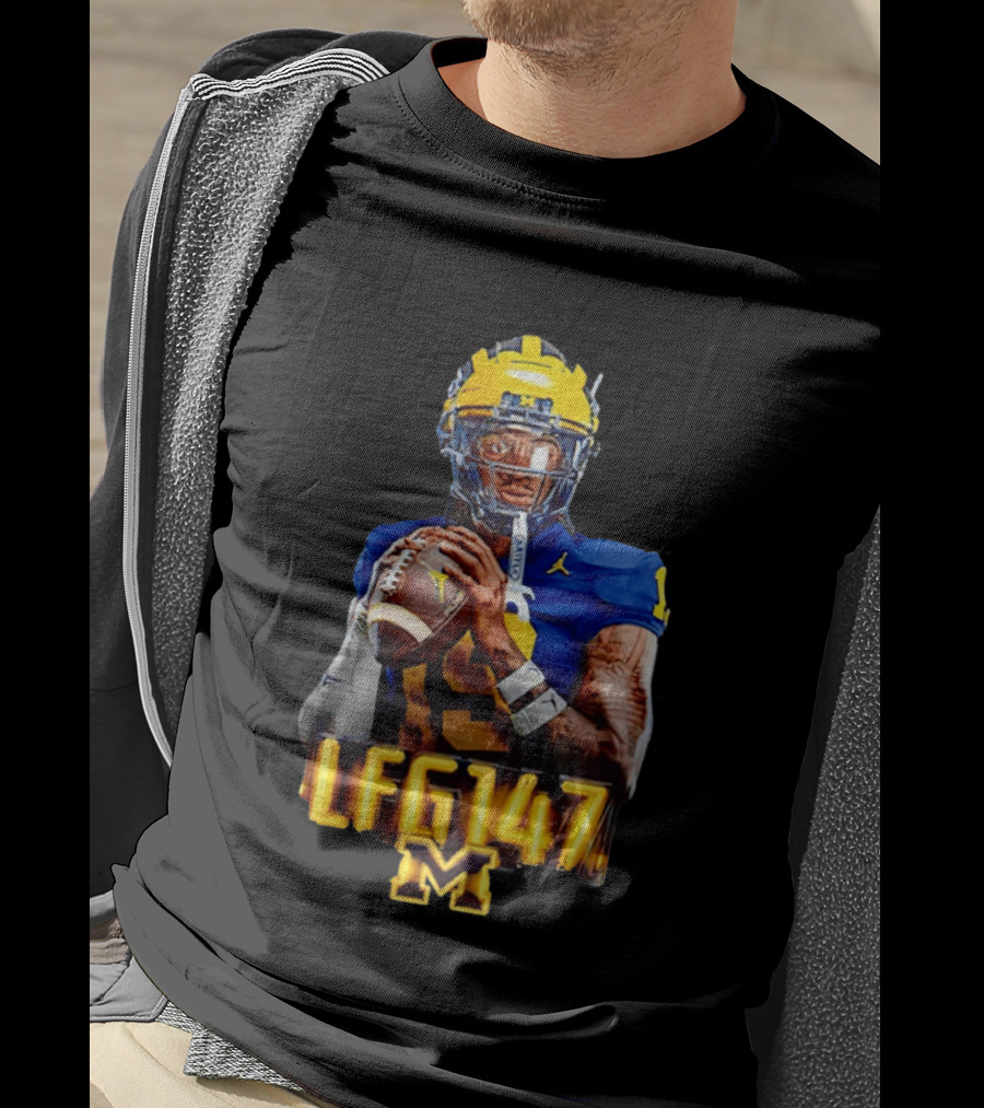 Bryce Underwood Michigan Wolverines LFG147 Football M T-Shirt