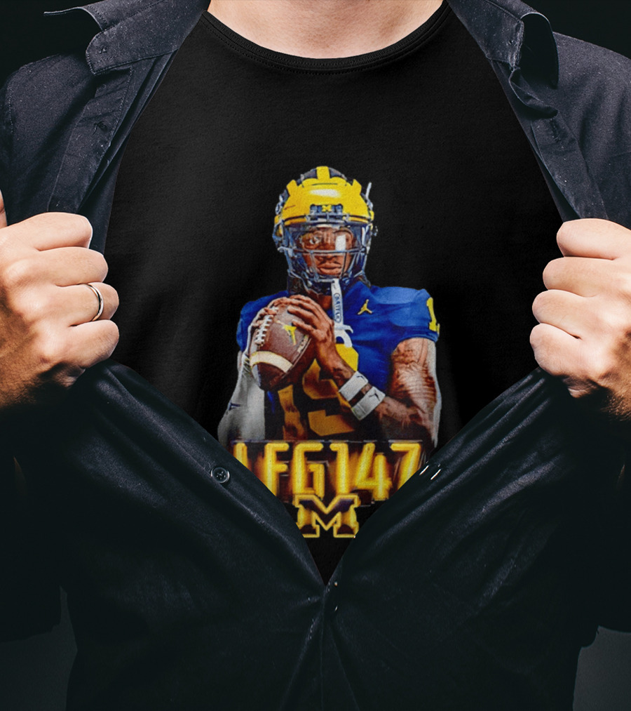 Bryce Underwood Michigan Wolverines LFG147 Football M T-Shirt
