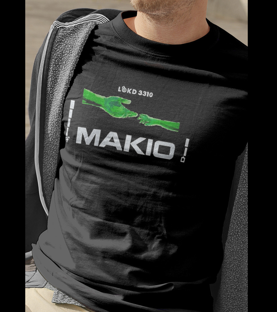 Makio Lokd 3310 Green Hands Connection T-Shirt