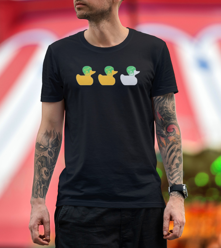 Minnesota Wild Duck Duck Green Helmet Ducks T-Shirt