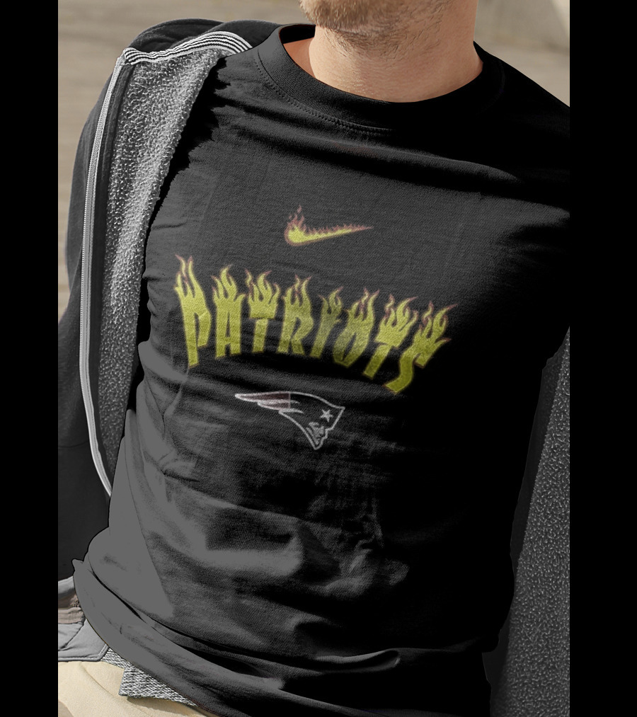 Nike Patriots Firewave Helmet Go Pats T-Shirt
