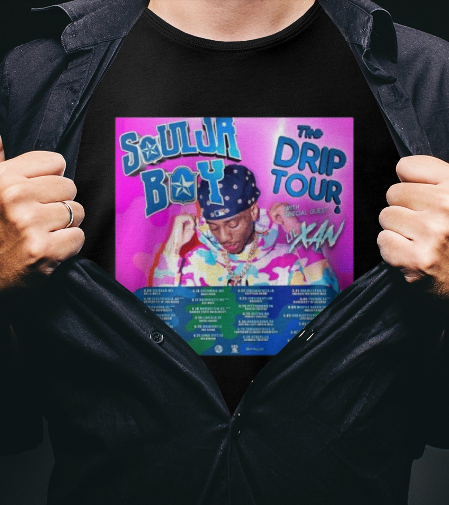 Soulja Boy Lil Xan The Drip Tour 2026 US Concert Dates With Special Guest T-Shirt
