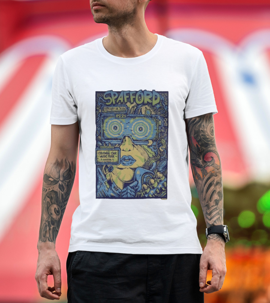 Spafford February 18 2026 Colonial Oak Music Park St Augustine FL Psychedelic T-Shirt
