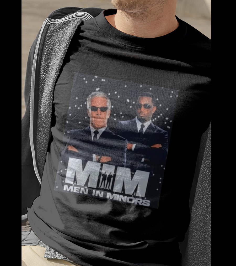 MiM Men In Minors Suit Sunglasses Stars T-Shirt