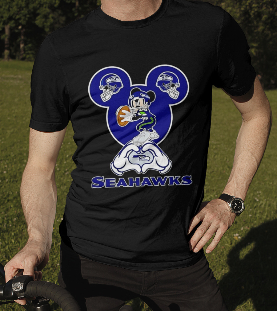 Mickey Mouse Seattle Seahawks Football Fanatic Collection T-Shirt