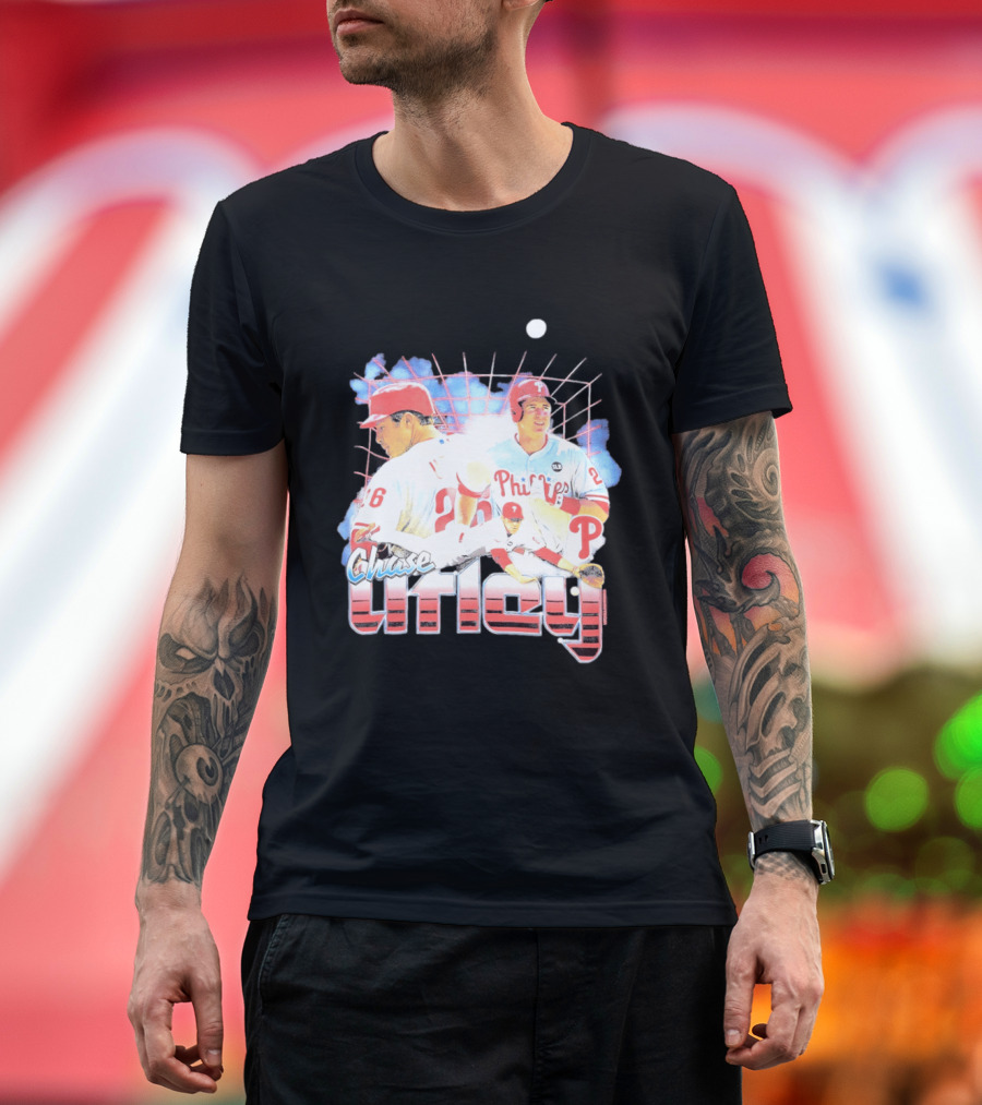 Chase Utley Philadelphia Phillies Baseball Icon 26 T-Shirt