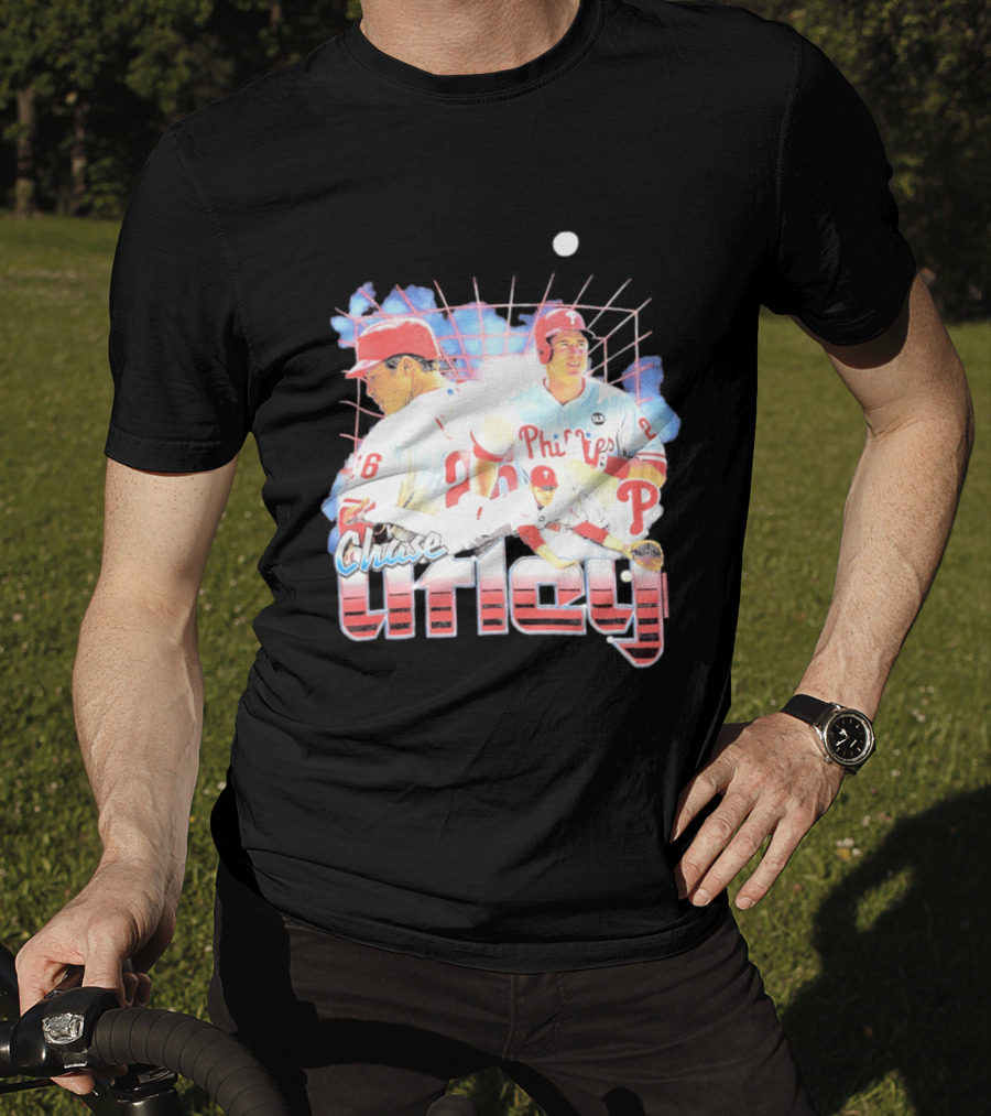 Chase Utley Philadelphia Phillies Baseball Icon 26 T-Shirt
