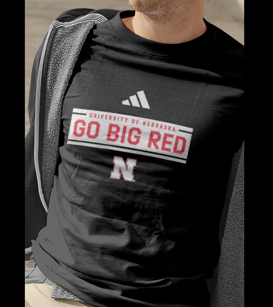 University Of Nebraska Go Big Red Adidas Nebraska N T-Shirt