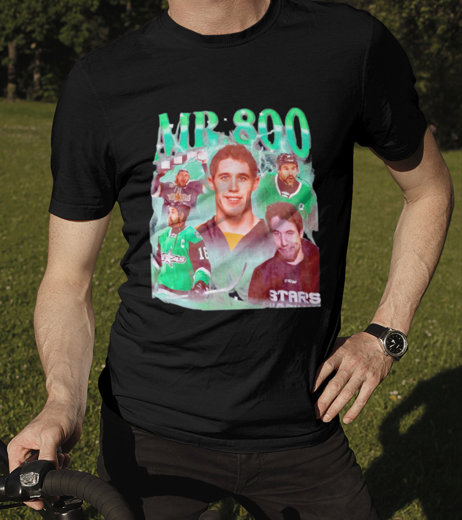 Curtis McKenzie Mr 800 Dallas Stars 16 Hockey Celebration T-Shirt