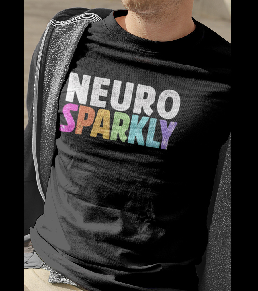 Neuro Sparkly Rainbow Glitter T-Shirt
