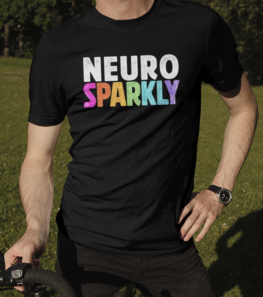 Neuro Sparkly Rainbow Glitter T-Shirt
