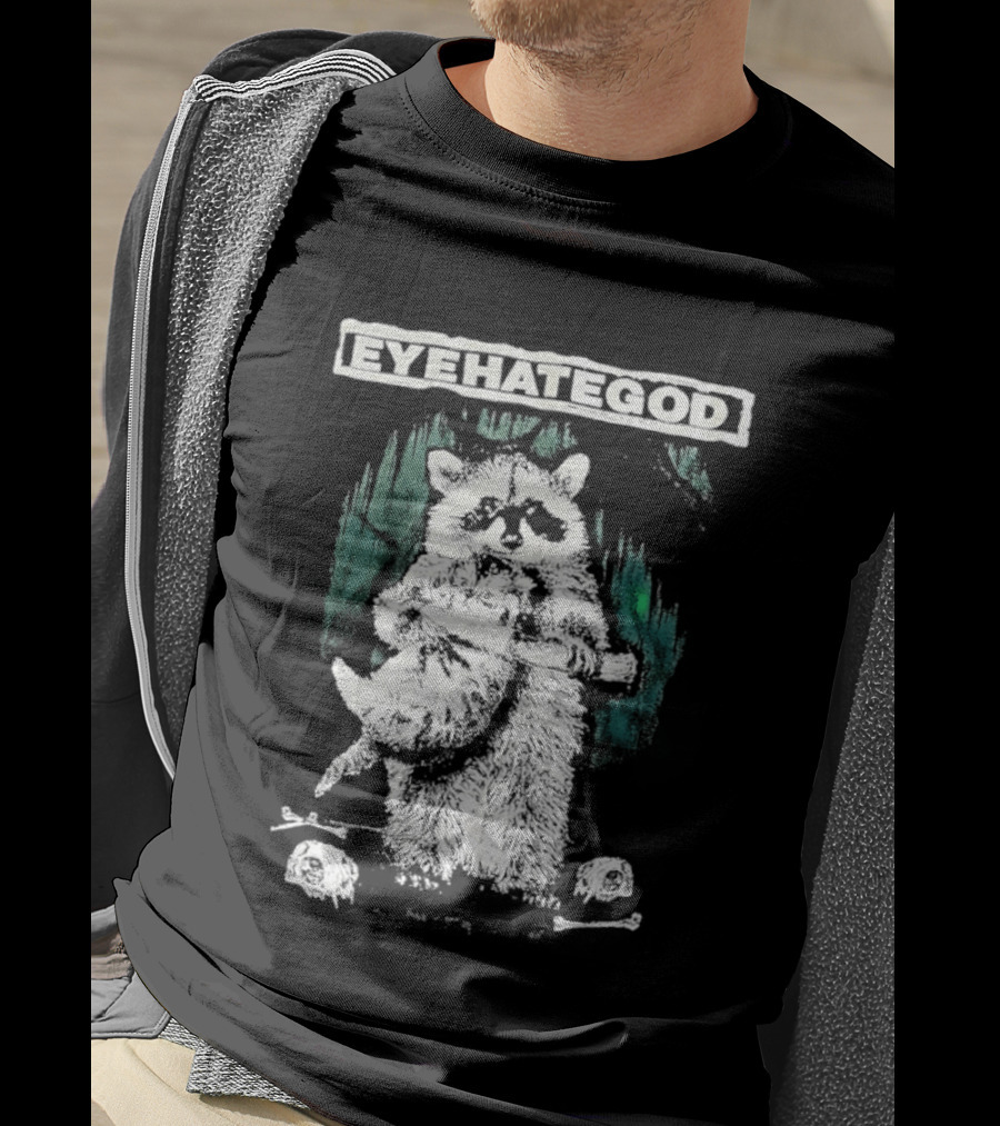 Raccoon Eyehategod Band Merchandise T-Shirt