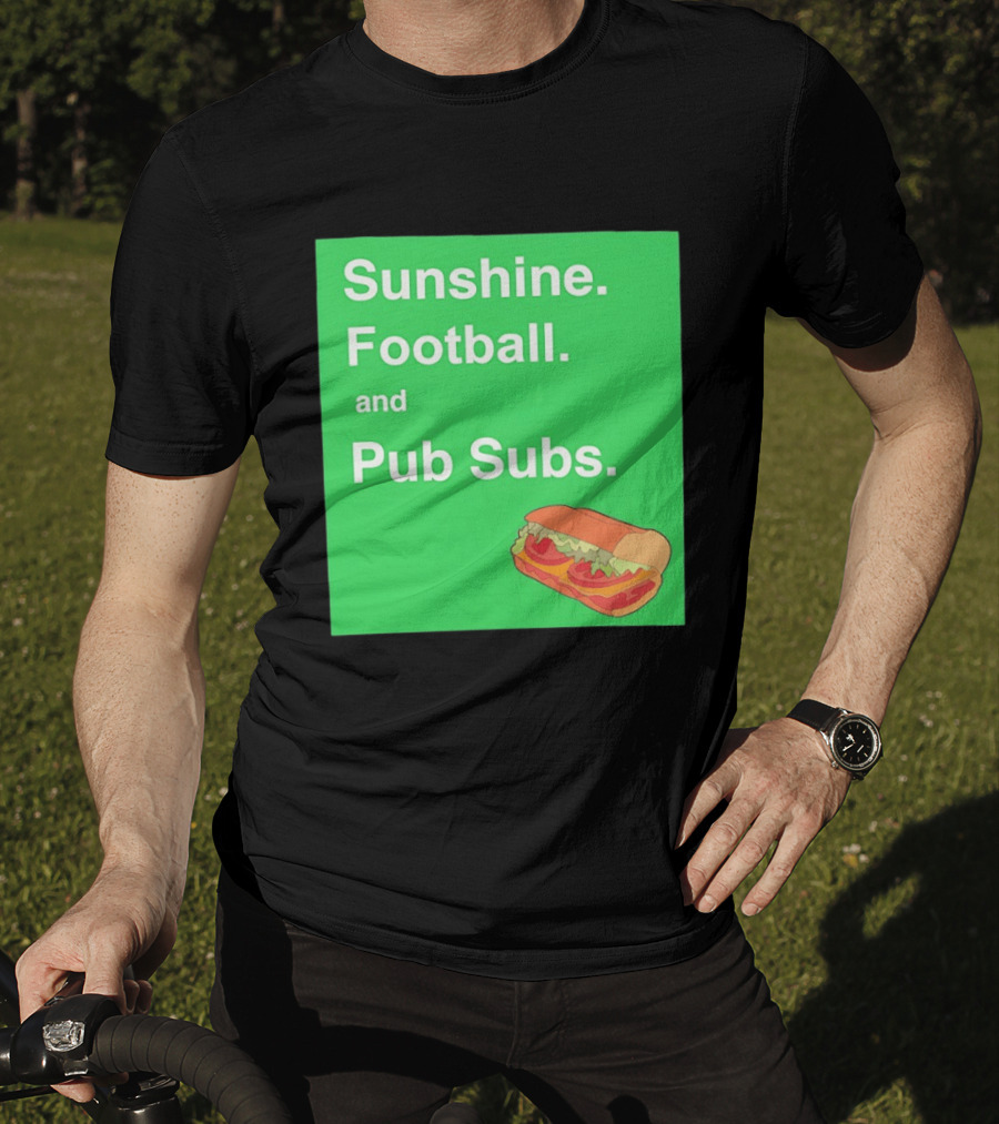Sunshine Football And Pub Subs Nostalgic Vibes T-Shirt