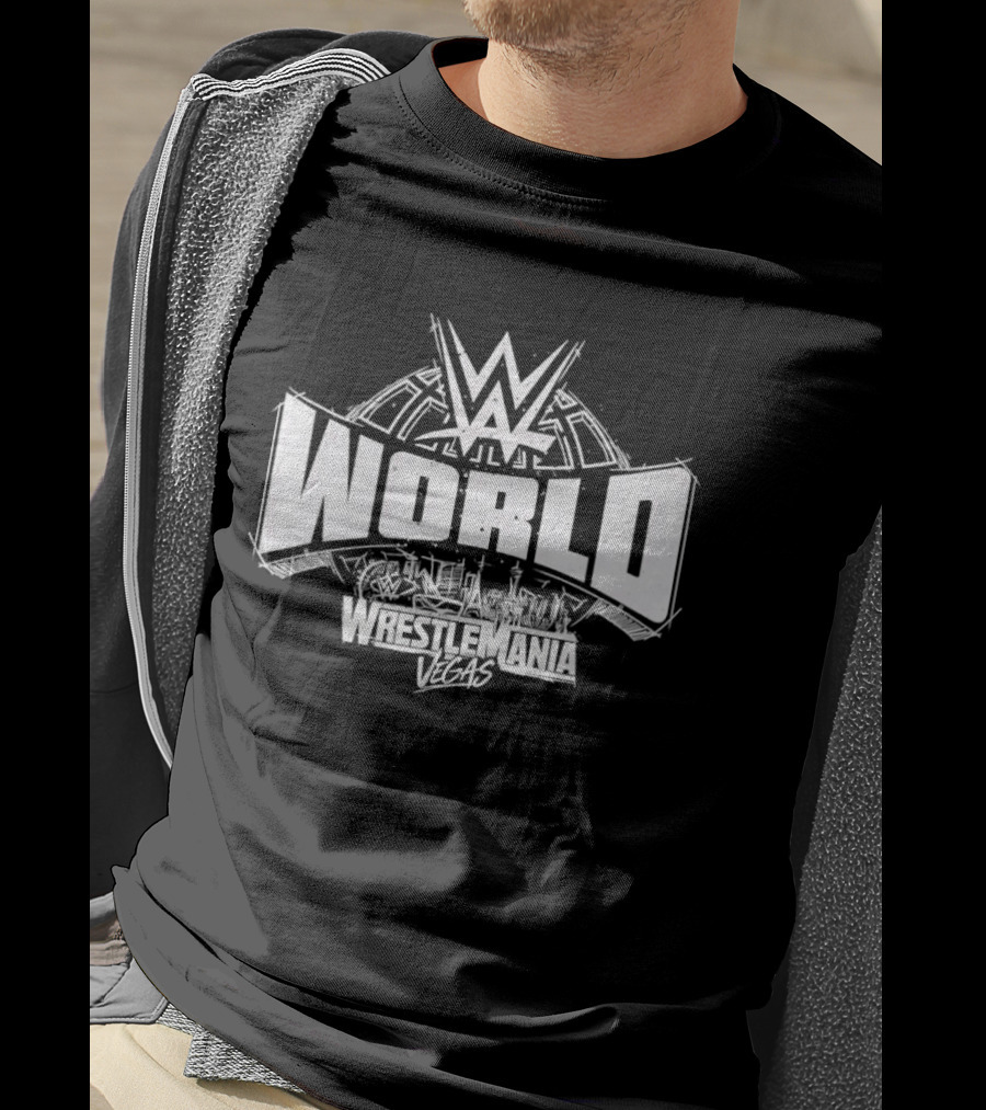 WWE World Wrestlemania Vegas Skyline T-Shirt