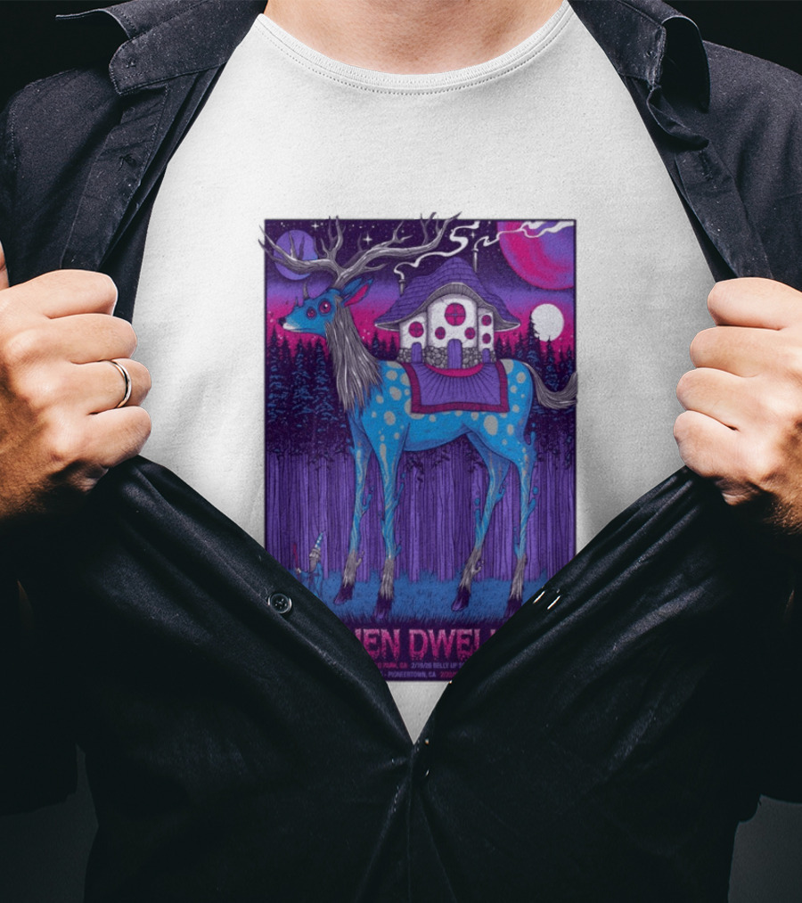 Kitchen Dwellers California Tour February 2026 Mystic Deer T-Shirt