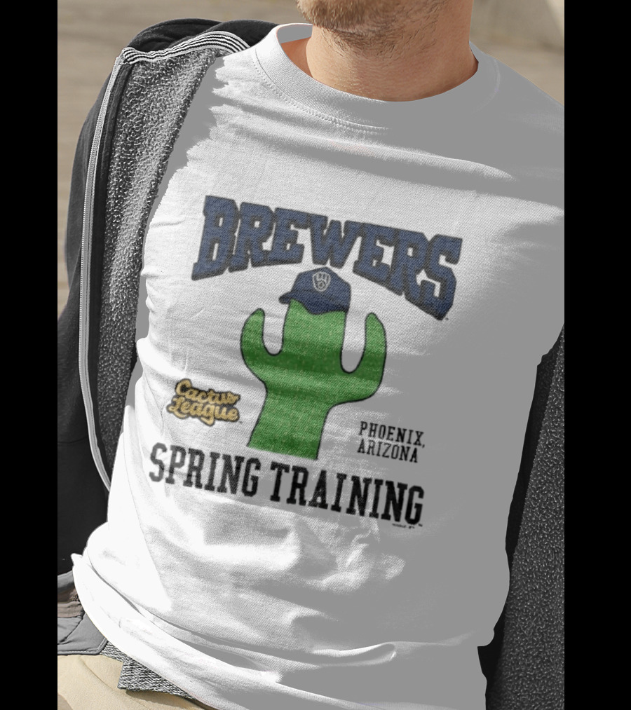 Milwaukee Brewers Cactus League Spring Training Phoenix Arizona Cactus Hat T-Shirt