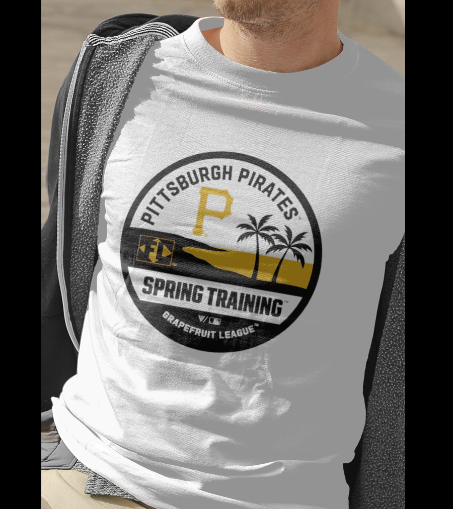 Pittsburgh Pirates Spring Training Luxe Knit Grapefruit League Palm Trees T-Shirt