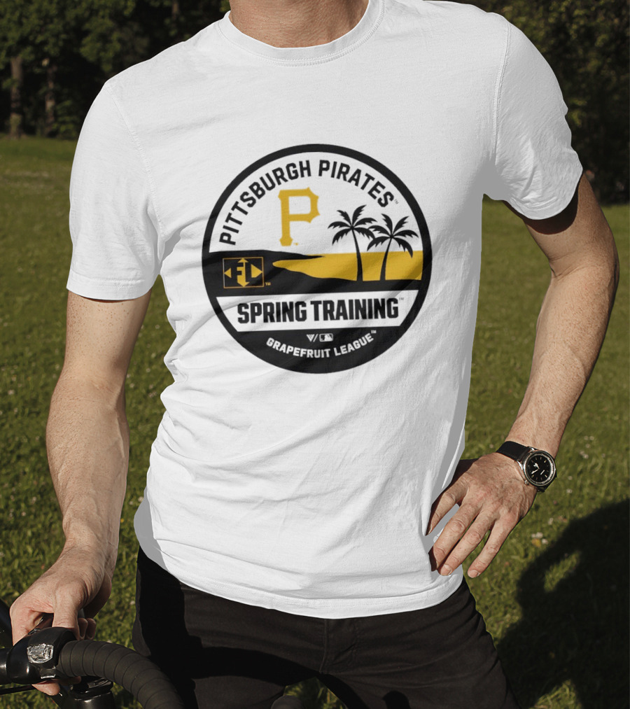 Pittsburgh Pirates Spring Training Luxe Knit Grapefruit League Palm Trees T-Shirt
