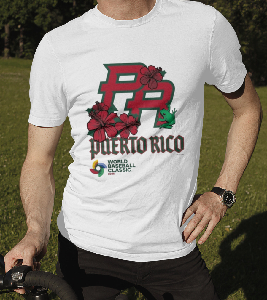 Puerto Rico 2026 World Baseball Classic Hibiscus Coqui T-Shirt