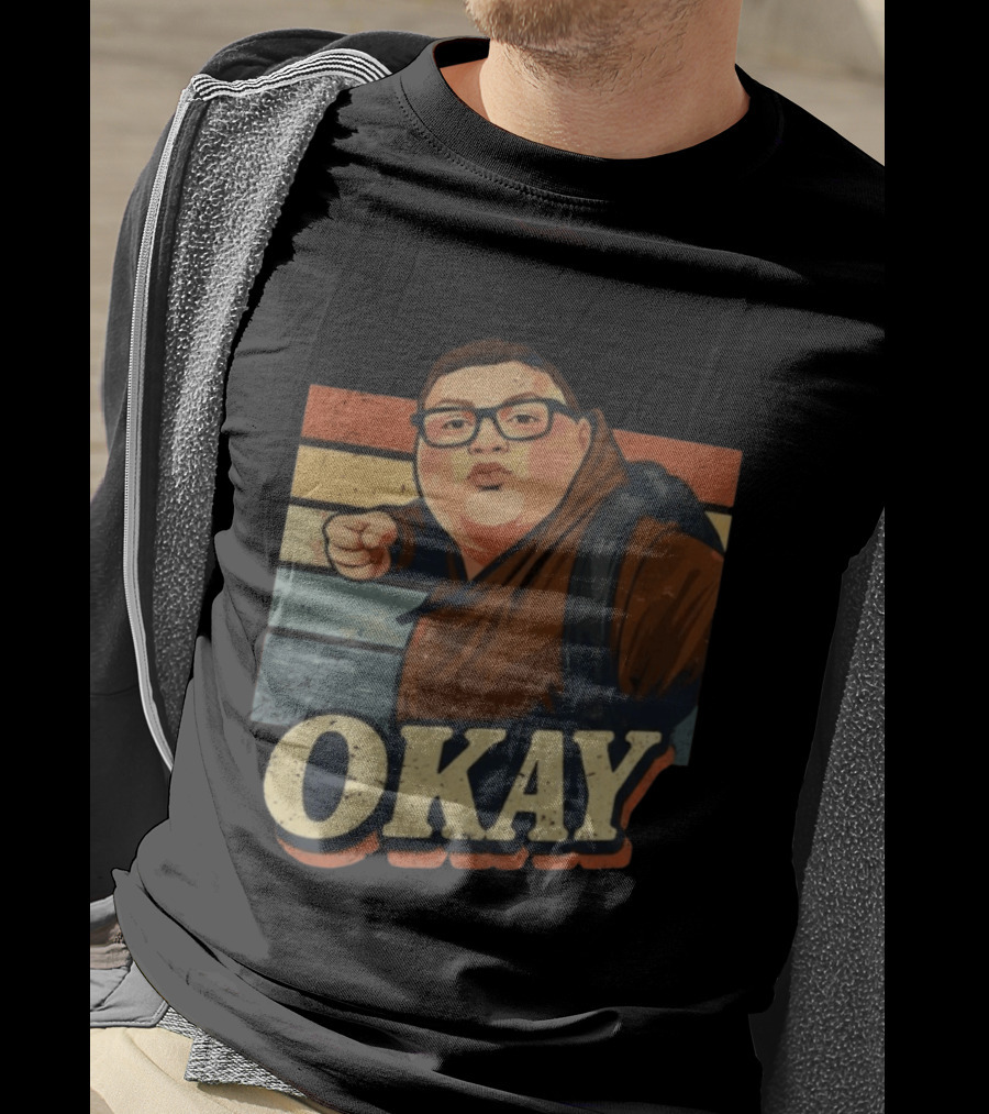 Okay Punch Meme Viral Reaction Brown Kid T-Shirt
