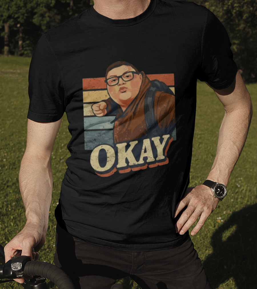 Okay Punch Meme Viral Reaction Brown Kid T-Shirt