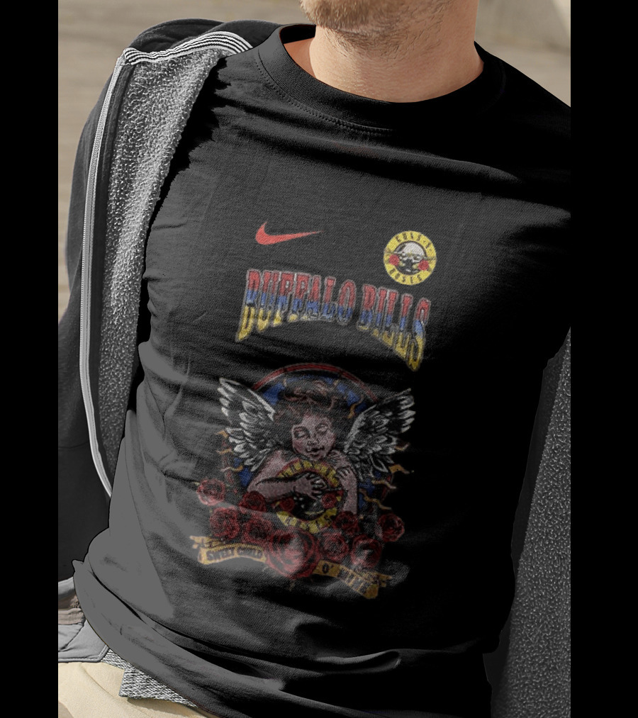 Buffalo Bills Guns N Roses Sweet Child O' Mine Nike Collaboration T-Shirt